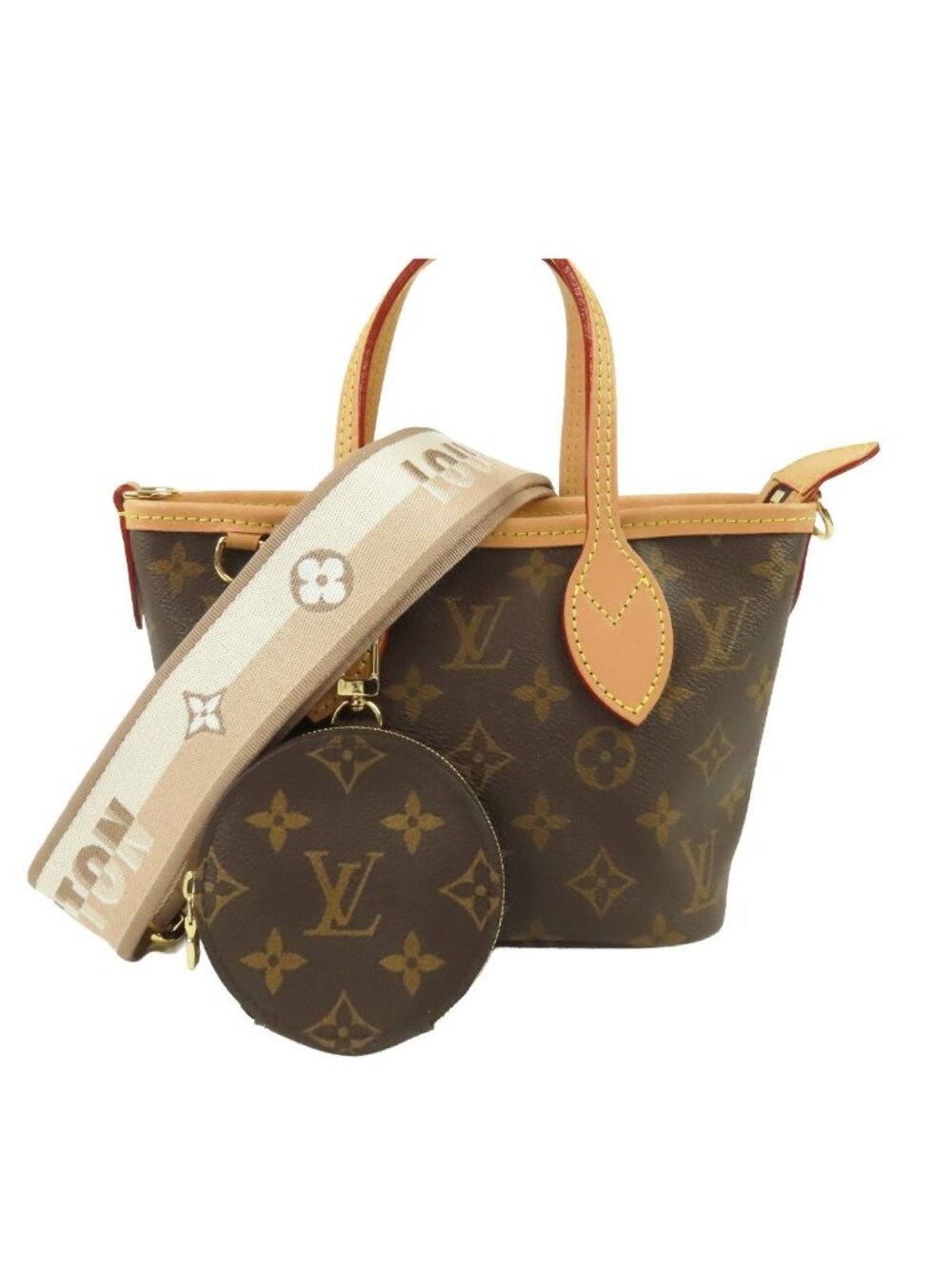 Louis Vuitton Neverfull BB Brown Monogram Canvas 2-Way Shoulder Bag